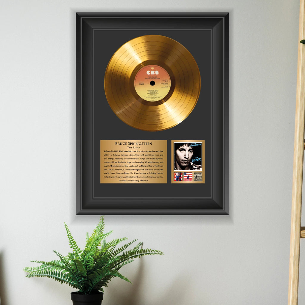 Bruce Springsteen The River Gold Record Framed Wall Art Memorabilia