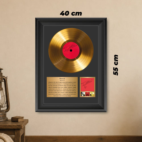 Falco Falco 3 Gold Record Framed Wall Art Pop Music Memorabilia