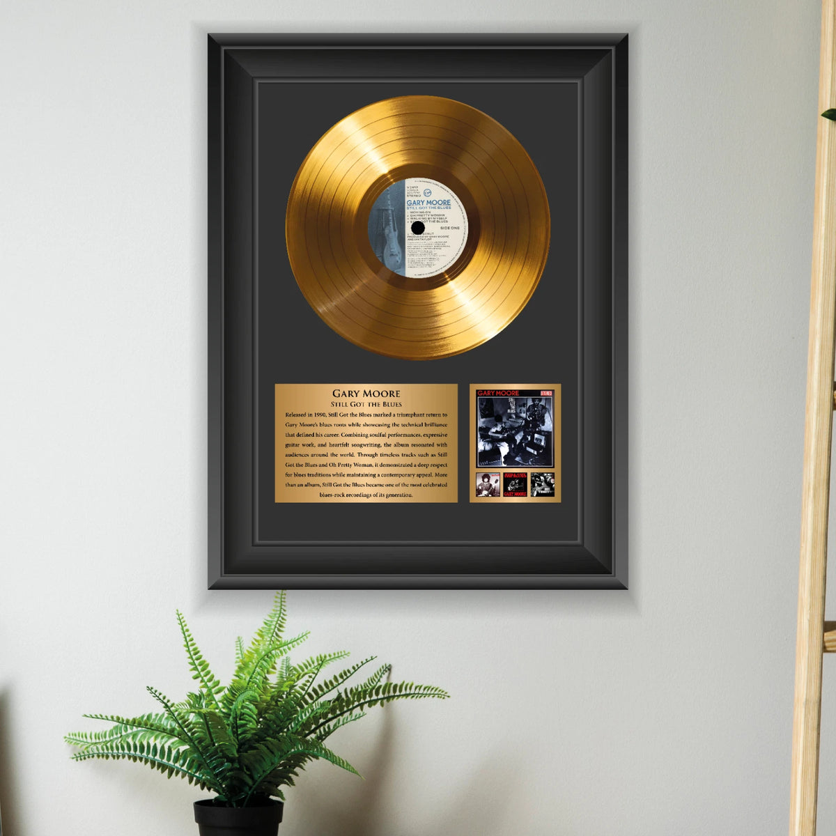 Gary Moore Still Got the Blues Gold Record Framed Wall Art Decor