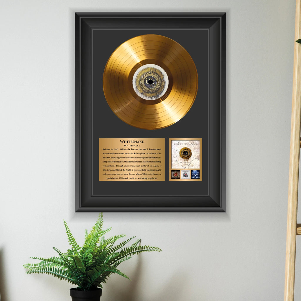 Whitesnake 1987 Gold Record Framed Wall Art Rock Memorabilia