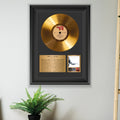 Eric Clapton Slowhand Gold Record Framed Wall Art Guitar Memorabilia