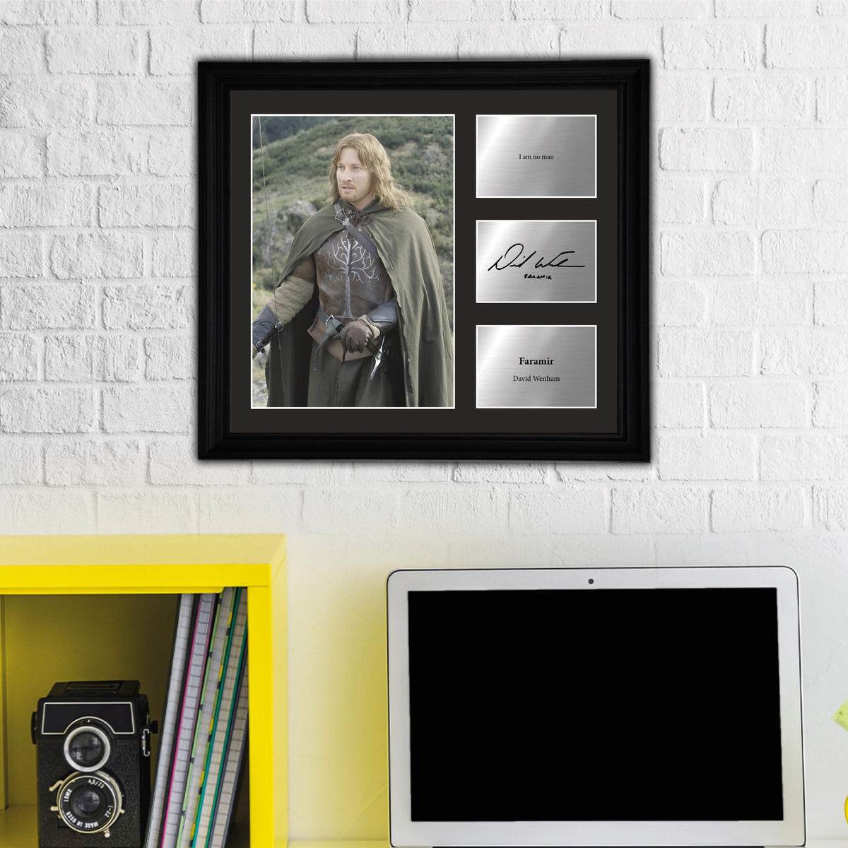 Faramir - David Wenham - Framed Movie Character Print with Copy Signed