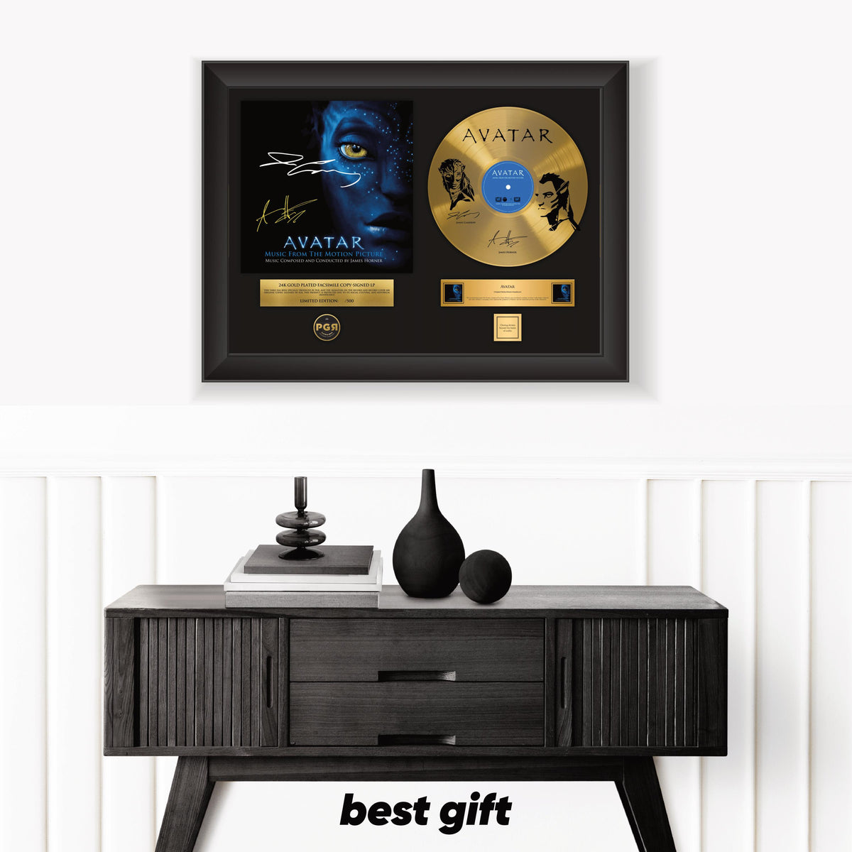 Avatar – Framed Gold Plated Record Vinyl  – Copy Signed – Premium Wall Art