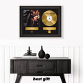 George Michael – Framed Gold Plated Record Vinyl  – Copy Signed – Wall Art