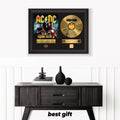 Iron Man – Framed Gold Plated Record Vinyl  – Copy Signed – Premium Wall Art