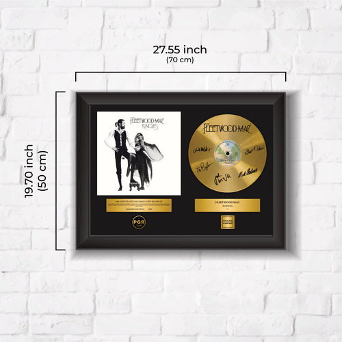Fletwood MAC – Framed Gold Plated Record Vinyl  – Copy Signed – Premium Wall Art
