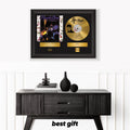 Prince – Framed Gold Plated Record Vinyl  – Copy Signed – Premium Wall Art