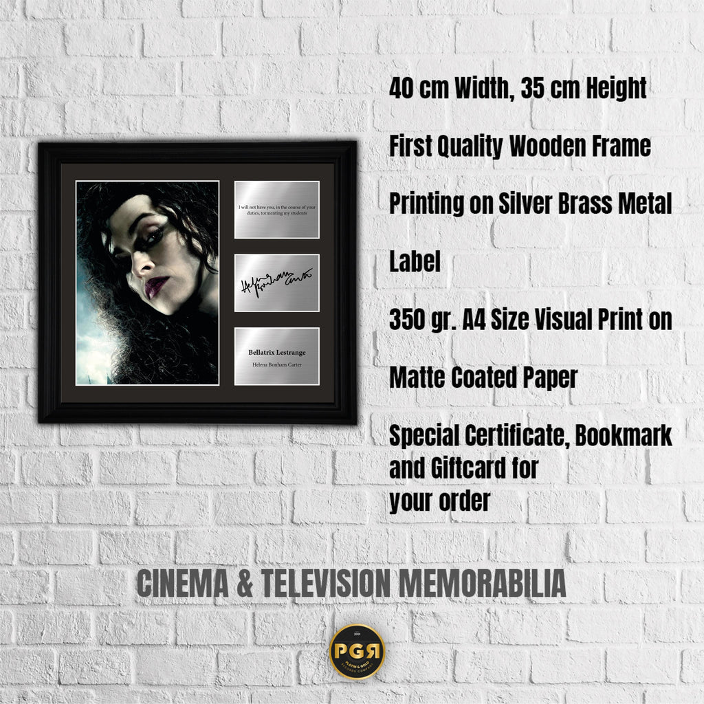 Bellatrix Lestrange - Helena Bonham Carter - Framed Movie Character Print