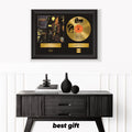 David Bowie – Framed Gold Plated Record Vinyl  – Copy Signed – Premium Wall Art