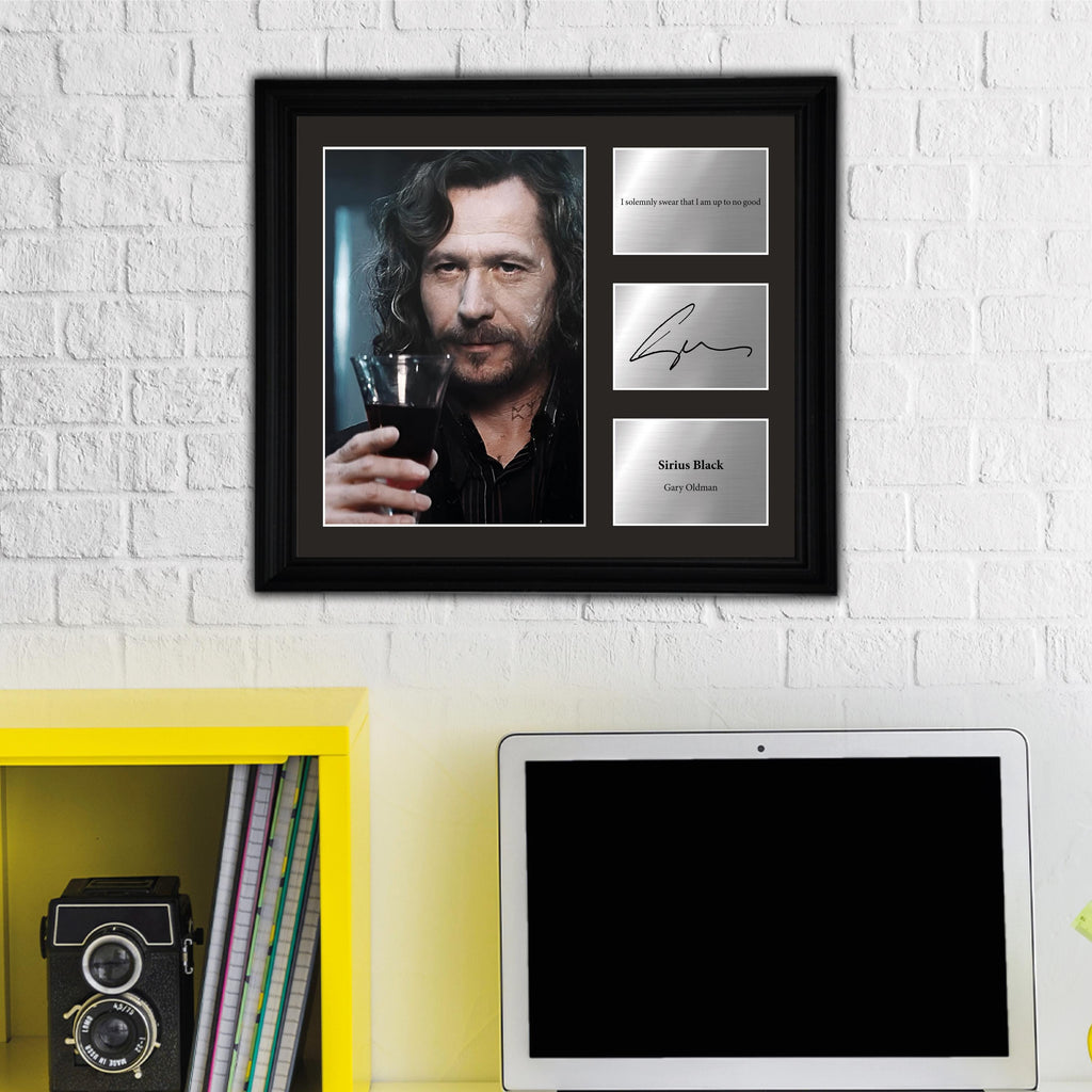 Sirius Black - Gary Oldman - Framed Movie Character Print with Copy Signed