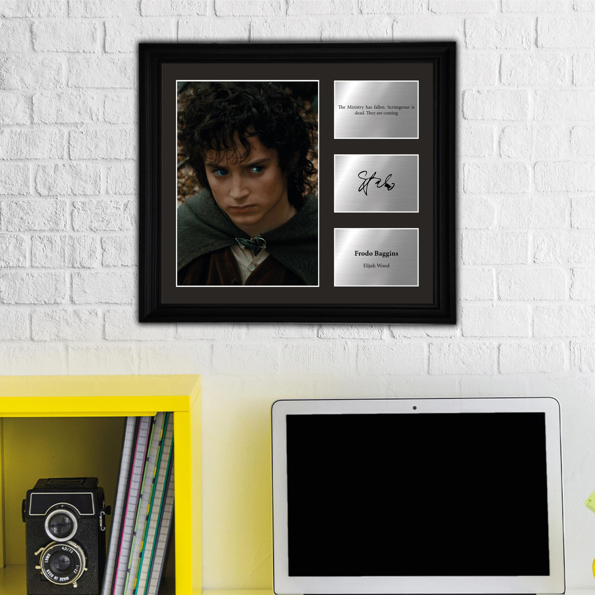 Frodo Baggins - Elijah Wood - Framed Movie Character Print with Copy Signed