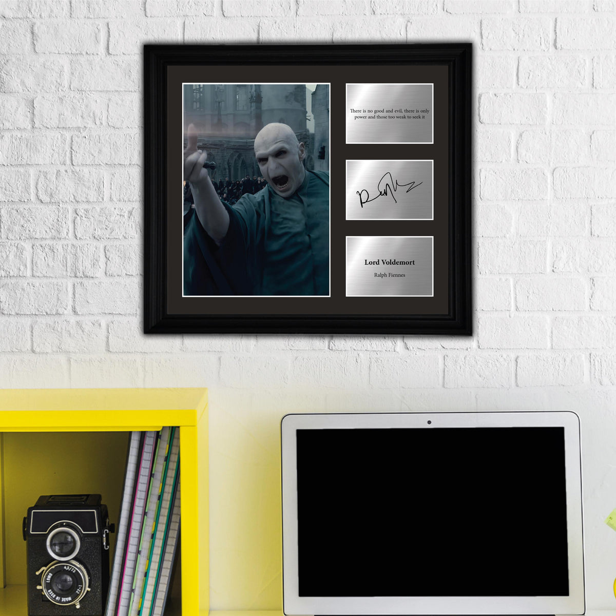 Lord VoldePurplet - Ralph Phineas - Framed Movie Character Print with Copy Signed
