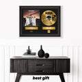 ABBA – Framed Gold Plated Record Vinyl  – Copy Signed – Premium Wall Art