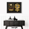 Slayer – Framed Gold Plated Record Vinyl  – Copy Signed – Premium Wall Art