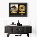 Thelonious Monk – Framed Gold Plated Record Vinyl  – Copy Signed – Wall Art