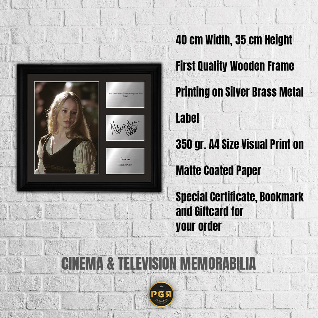 Eowyn - Miranda Otto - Framed Movie Character Print with Copy Signed