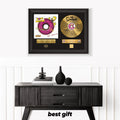The Simpsons – Framed Gold Plated Record Vinyl  – Copy Signed – Premium Wall Art