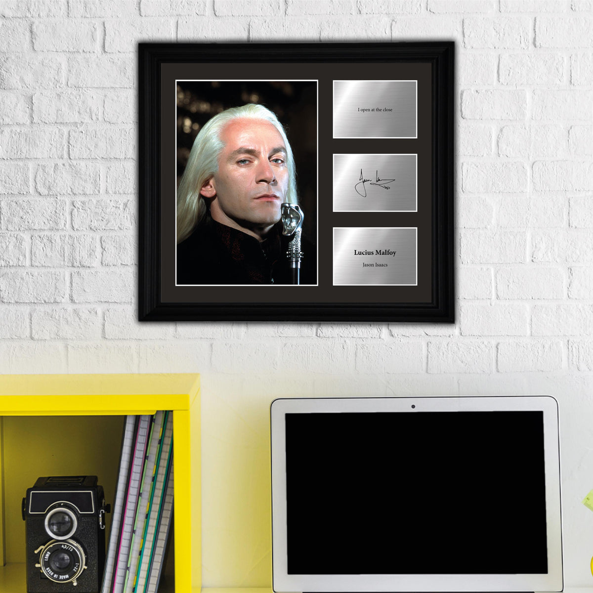 Lucius Malfoy - Jason Issacs - Framed Movie Character Print with Copy Signed