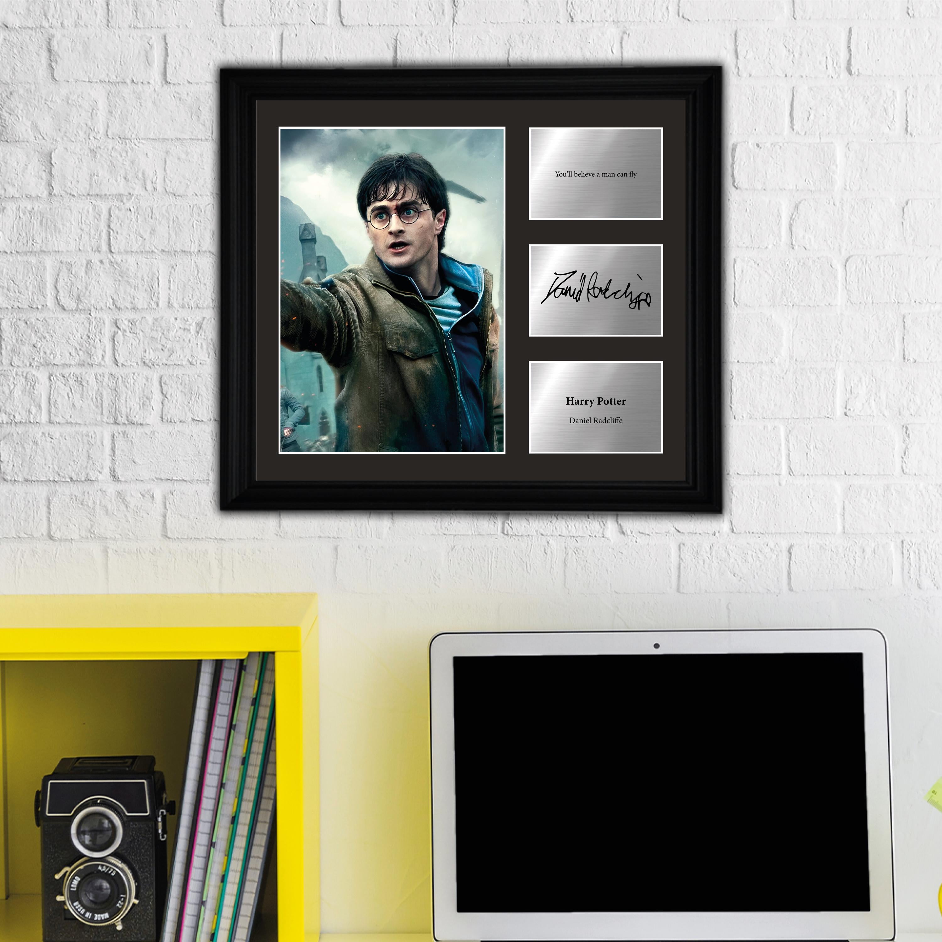Harry Potter - Daniel Redcliffe - Framed Movie Character Print with Copy Signed