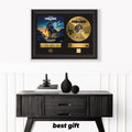 Star Wars Mandolorian – Framed Gold Plated Record Vinyl  – Copy Signed