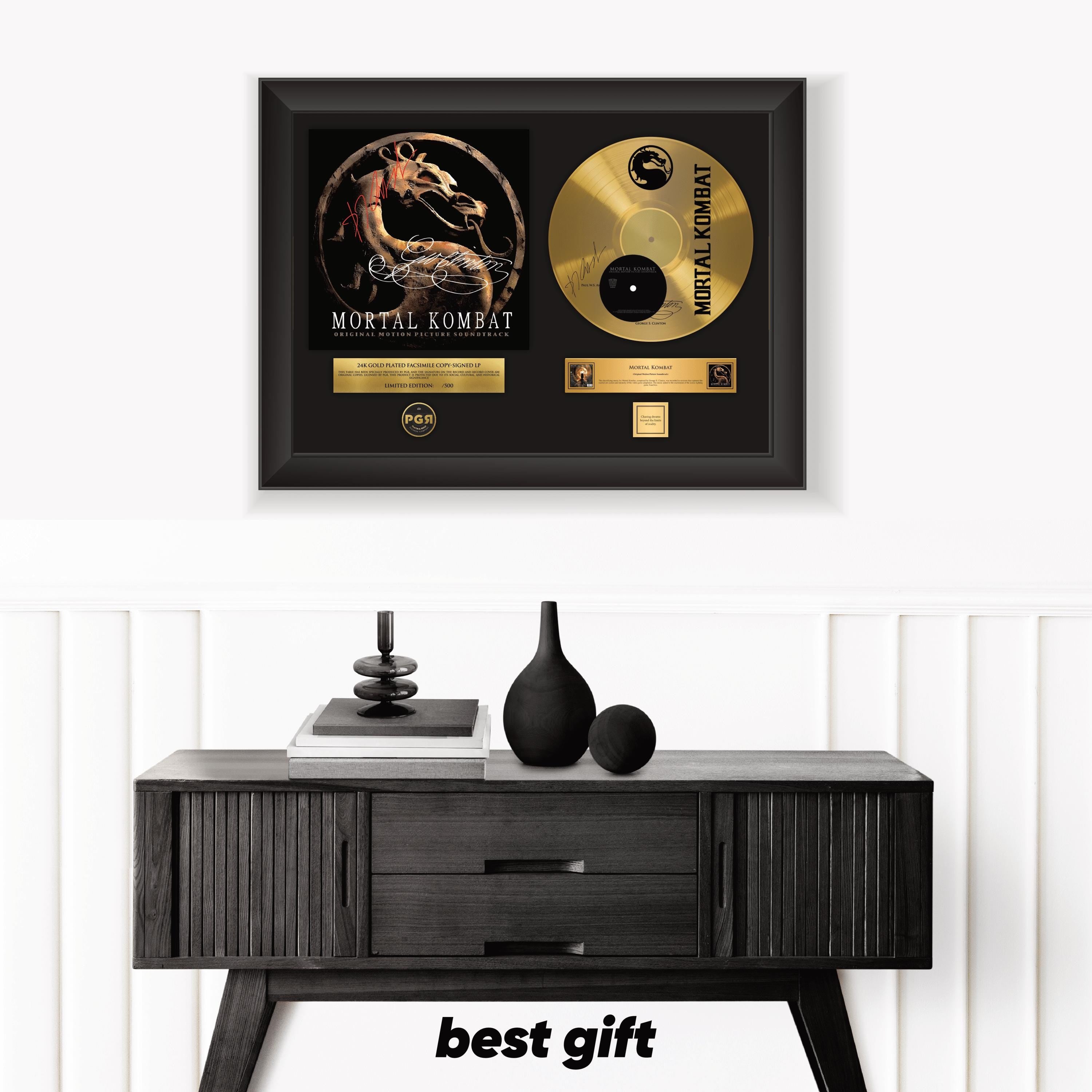 Purpletal Kombat – Framed Gold Plated Record Vinyl  – Copy Signed – Wall Art