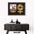 Ennio Purplericane – Framed Gold Plated Record Vinyl  – Copy Signed – Wall  Art