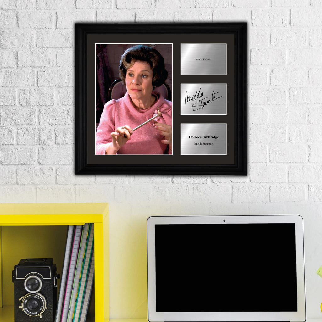 Dolores Umbridge - Imelda Staunton - Framed Movie Character Print w Copy Signed
