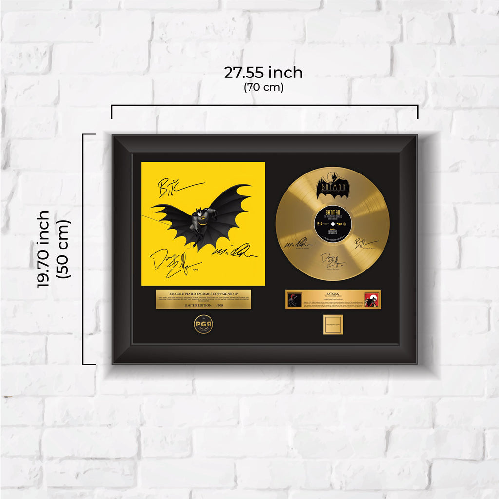 Batman – Framed Gold Plated Record Vinyl  – Copy Signed – Premium Wall Art