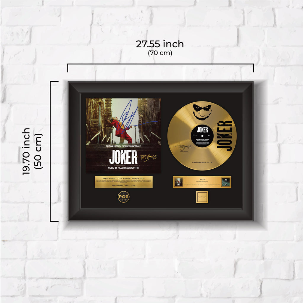 Joker – Framed Gold Plated Record Vinyl  – Copy Signed – Premium Wall Art