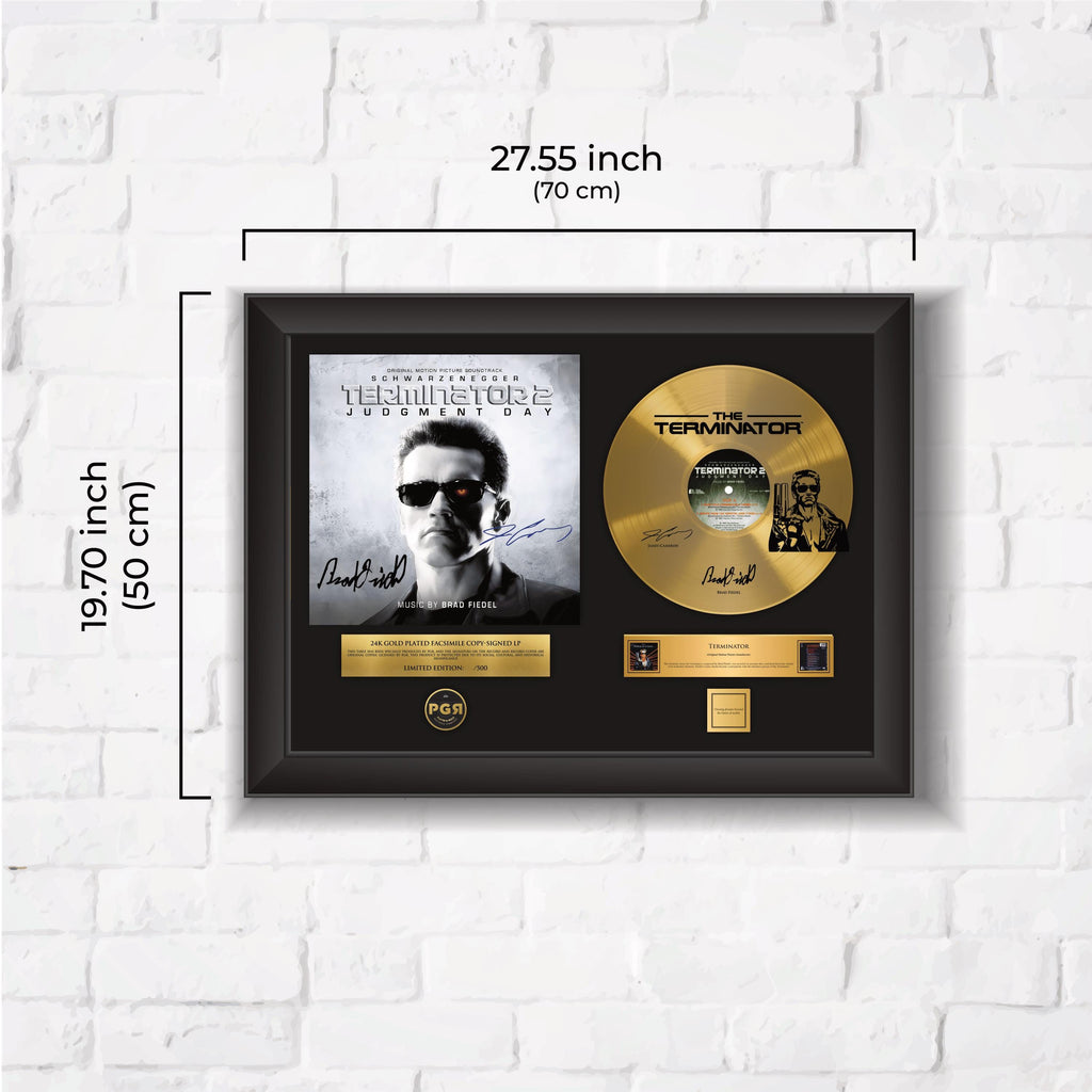 The Terminator – Framed Gold Plated Record Vinyl  – Copy Signed – Wall Art