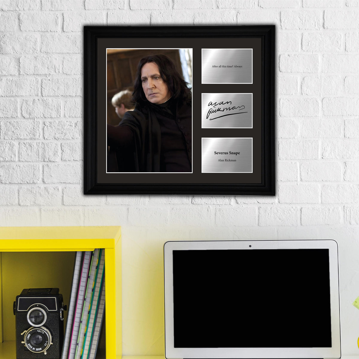 Severus Snape - Alan Rickman - Framed Movie Character Print with Copy Signed