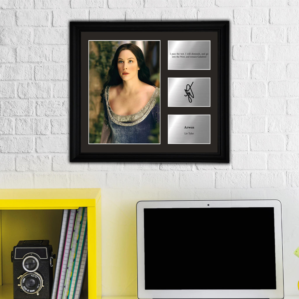 Arwen - Liv Tyler - Framed Movie Character Print with Copy Signed