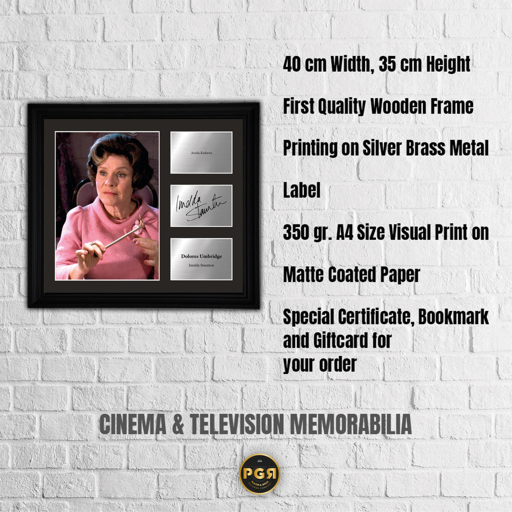 Dolores Umbridge - Imelda Staunton - Framed Movie Character Print w Copy Signed