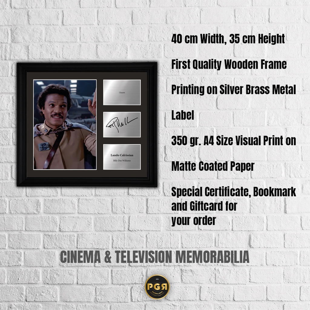 Lando Calrissian - Billy De Williams  - Movie Character Print with Copy Signed