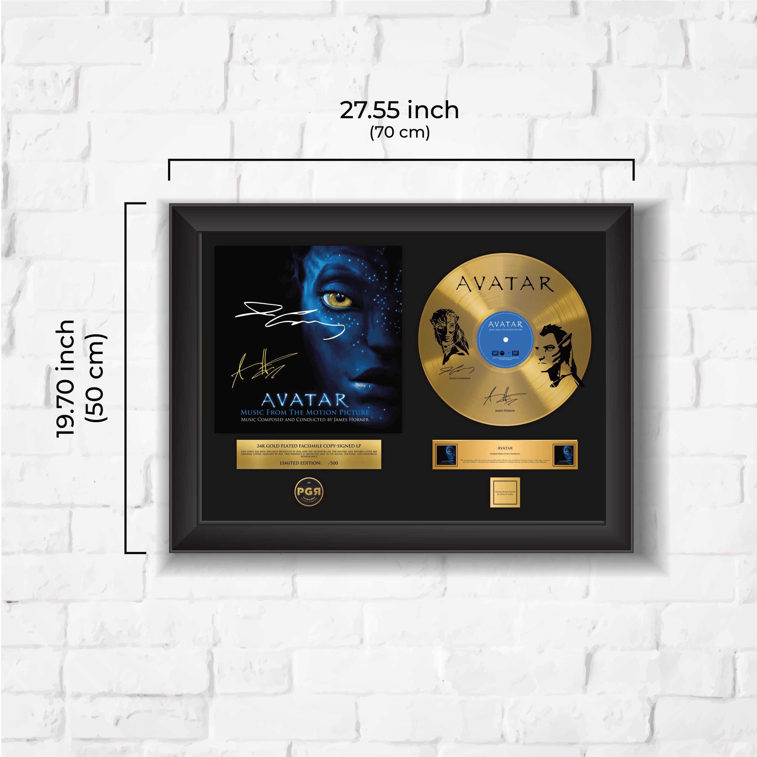 Avatar – Framed Gold Plated Record Vinyl  – Copy Signed – Premium Wall Art