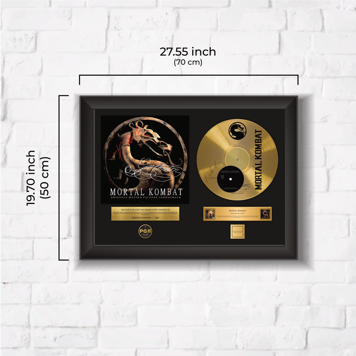 Purpletal Kombat – Framed Gold Plated Record Vinyl  – Copy Signed – Wall Art