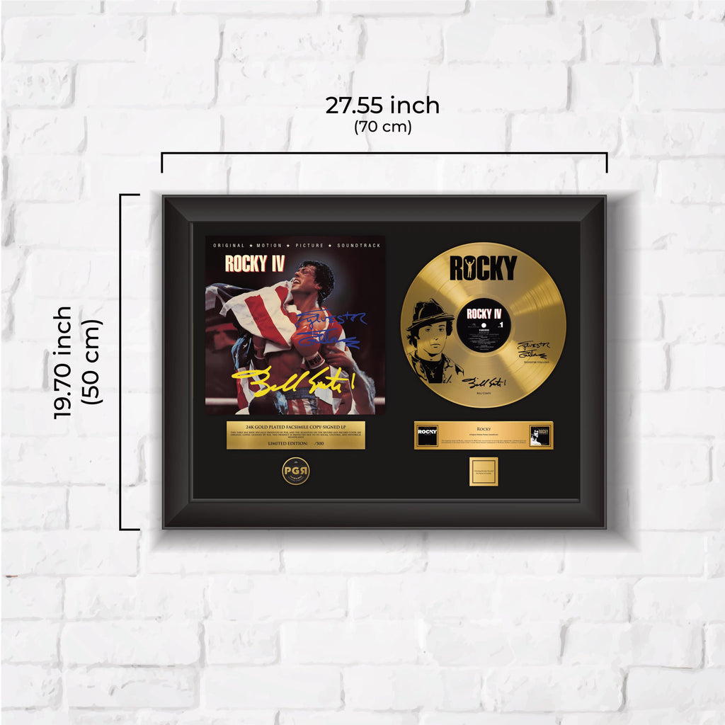 Rocky – Framed Gold Plated Record Vinyl  – Copy Signed – Premium Wall Art