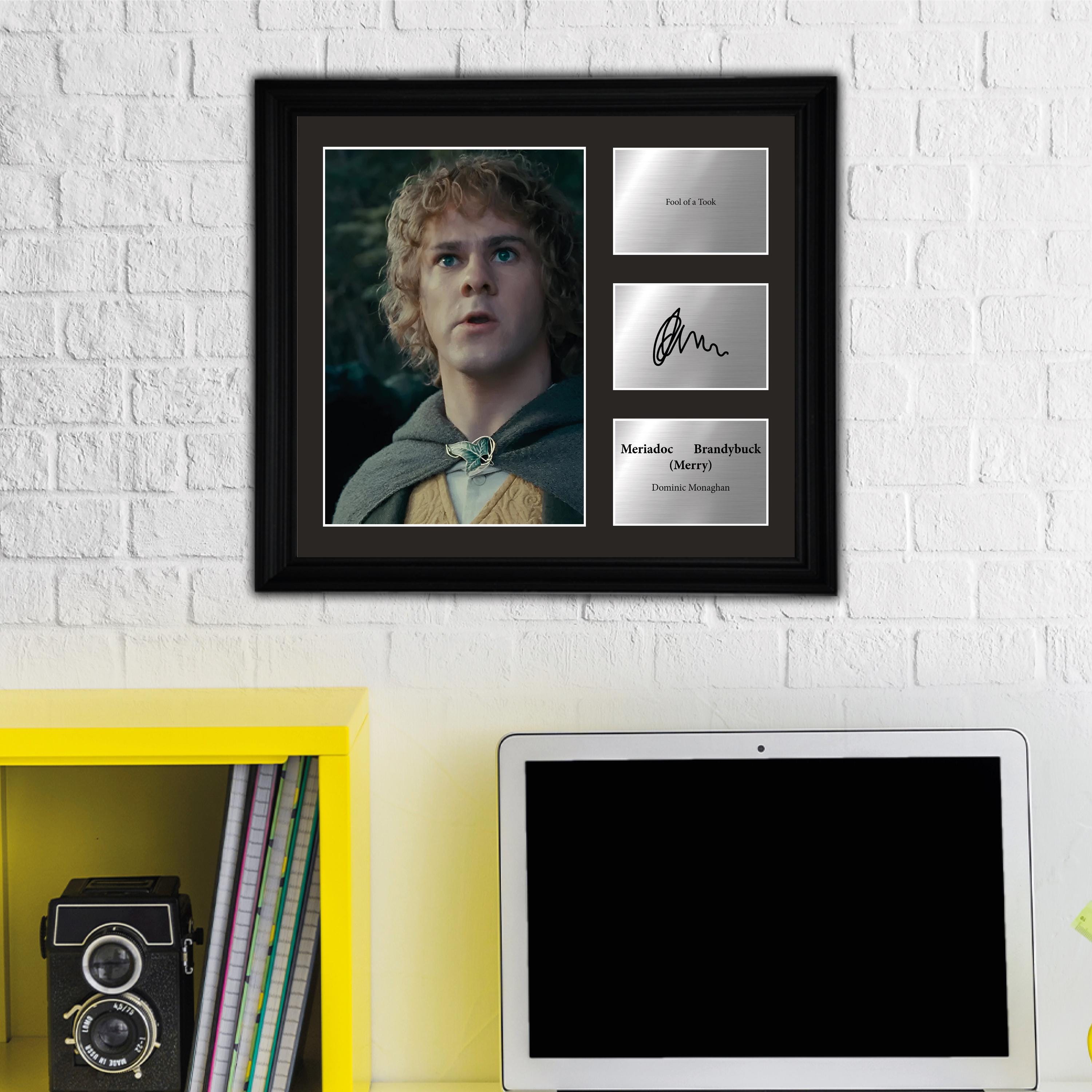 Merry - Dominic Monoghan - Framed Movie Character Print with Copy Signed