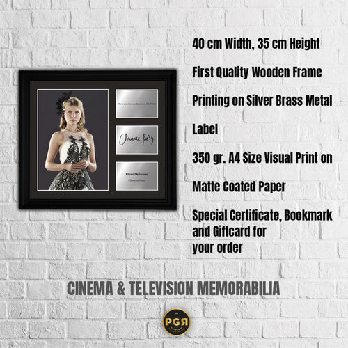 Fleur Delacour - Clémence Poésy - Framed Movie Character Print with Copy Signed