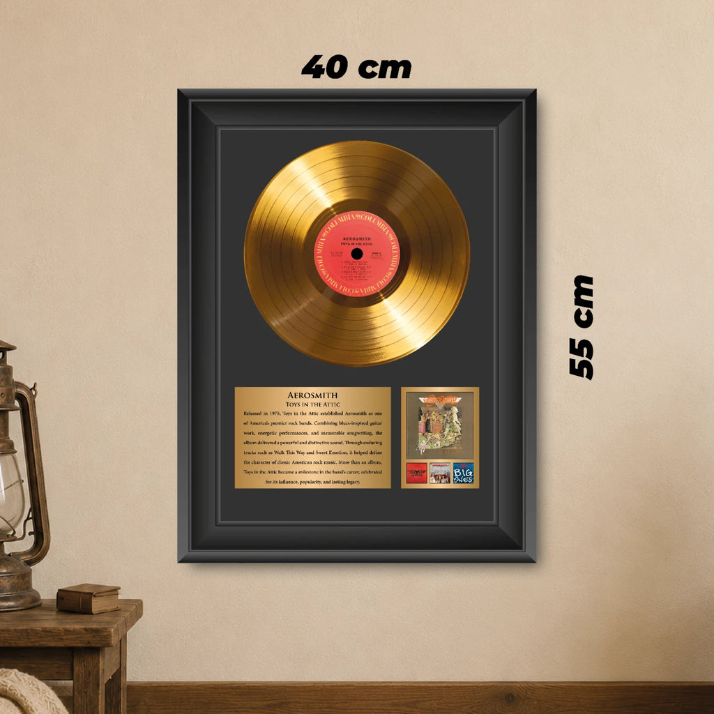 Aerosmith Toys in the Attic Gold Record Framed Wall Art Memorabilia