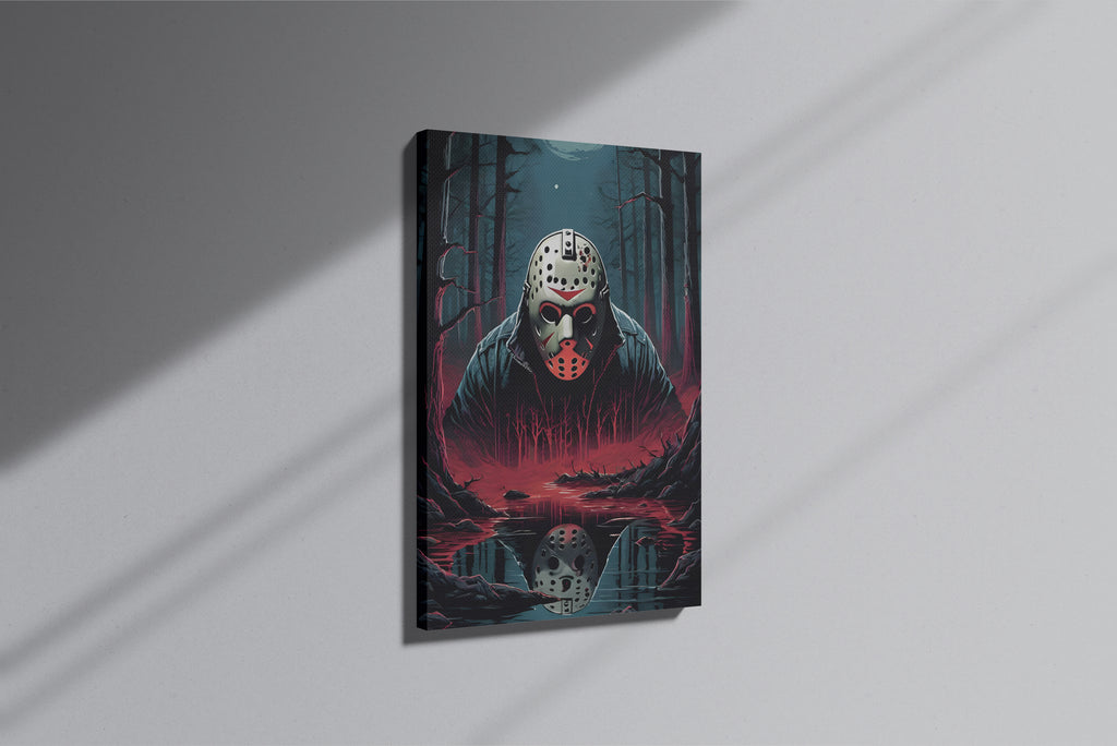 GeekCultcha Friday the 13th Jason Voorhees Premium Canvas Print