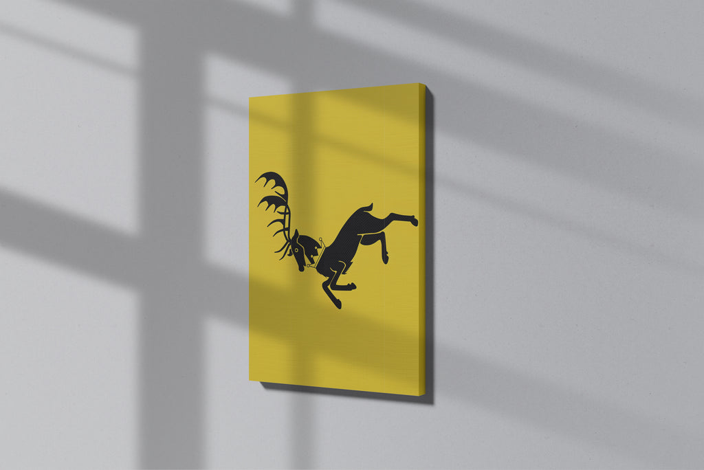 GeekCultcha Game of Thrones House Baratheon Canvas Print Minimalist
