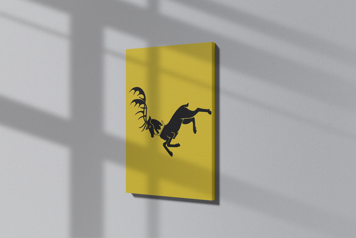 GeekCultcha Game of Thrones House Baratheon Canvas Print Minimalist