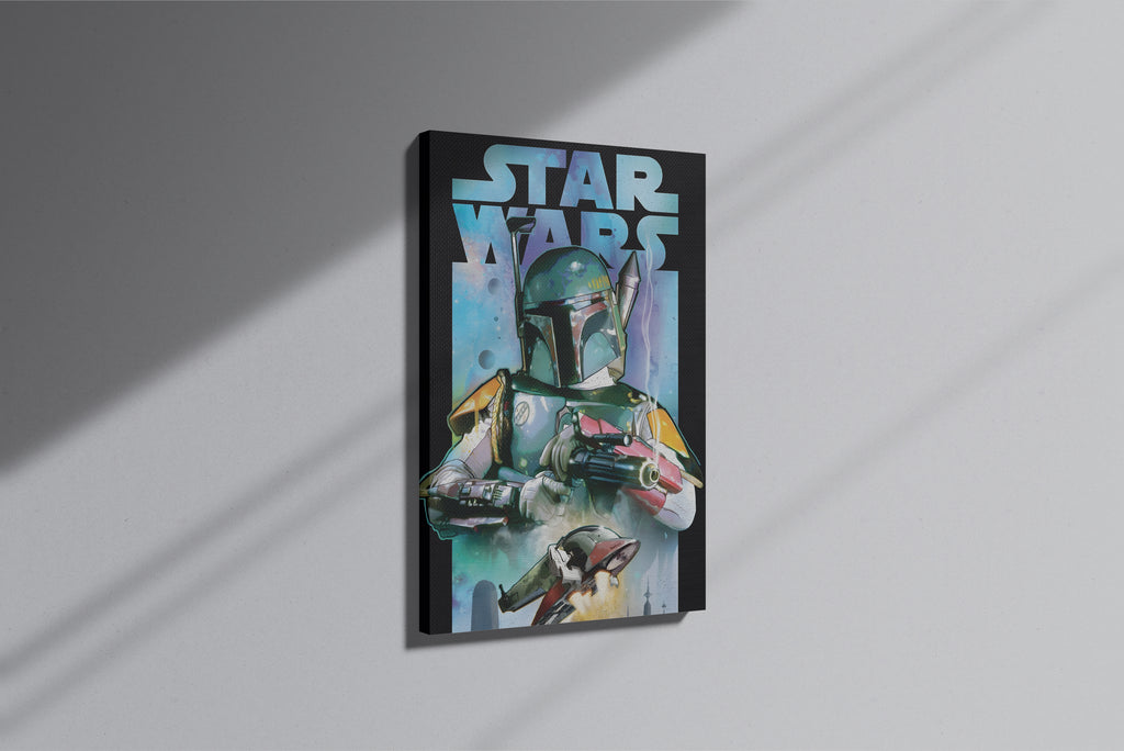 GeekCultcha Star Wars Boba Fett Premium Canvas Print
