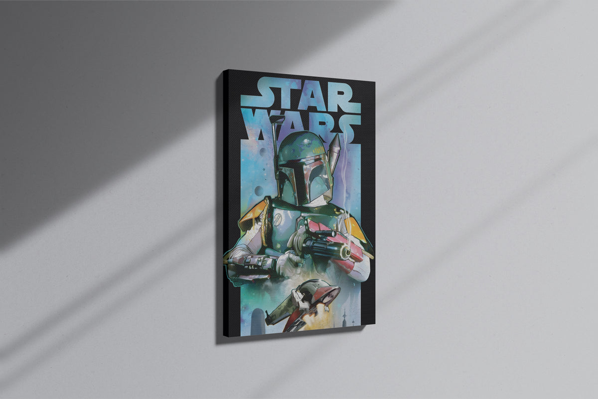 GeekCultcha Star Wars Boba Fett Premium Canvas Print