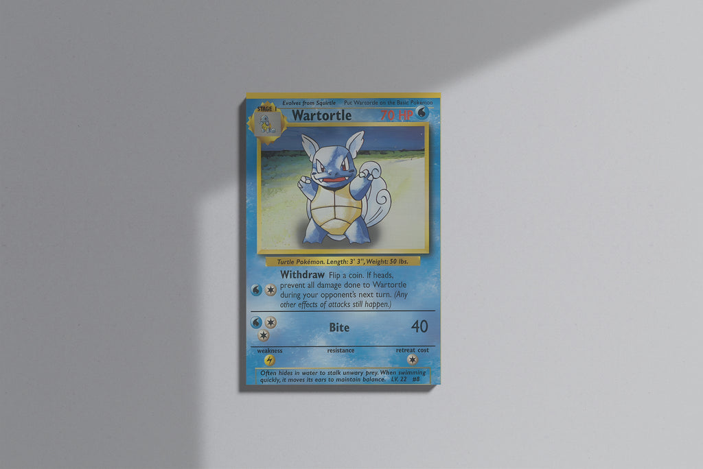 GeekCultcha Pokémon Wartortle Premium Canvas Print