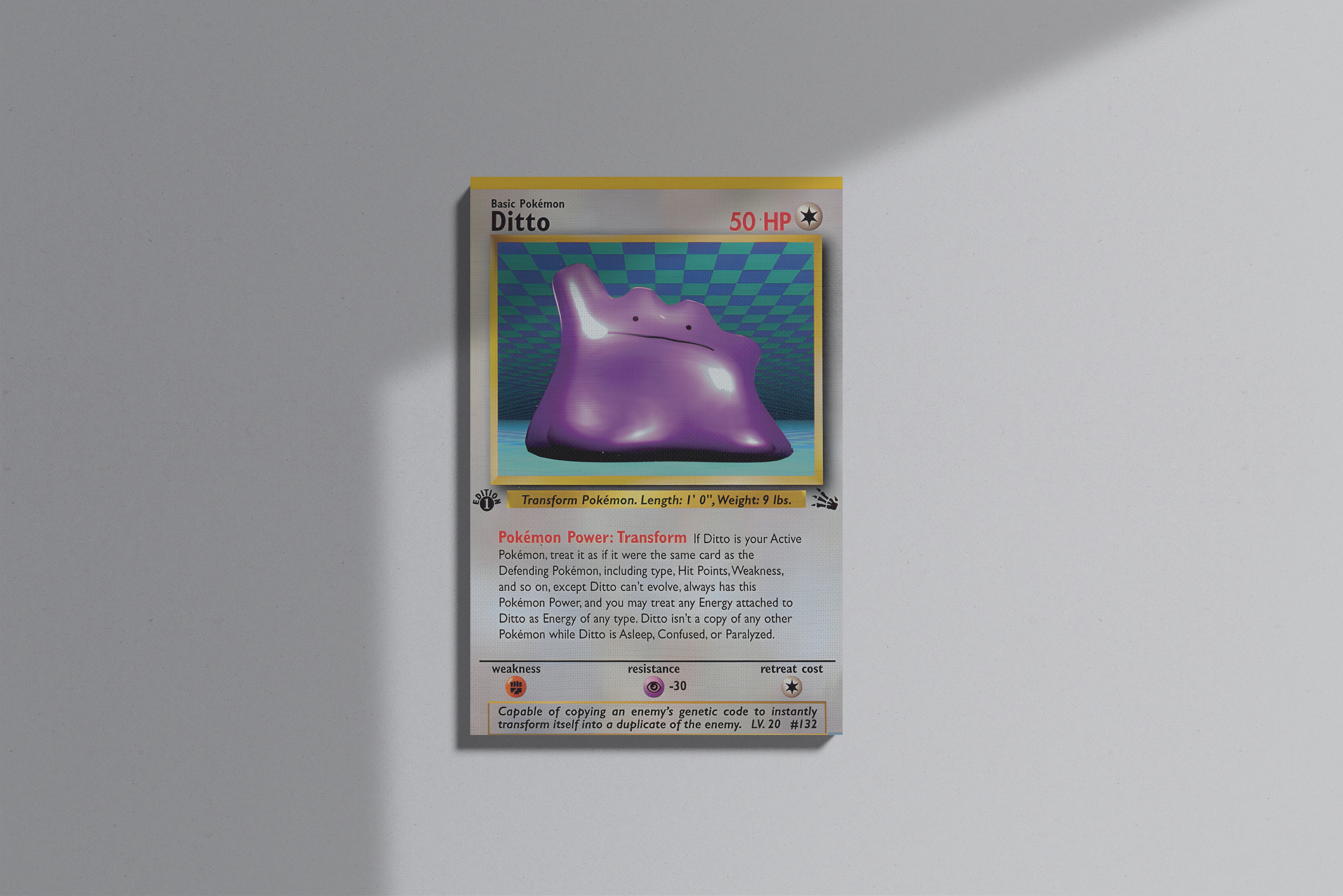 GeekCultcha Pokémon Ditto Premium Canvas Print