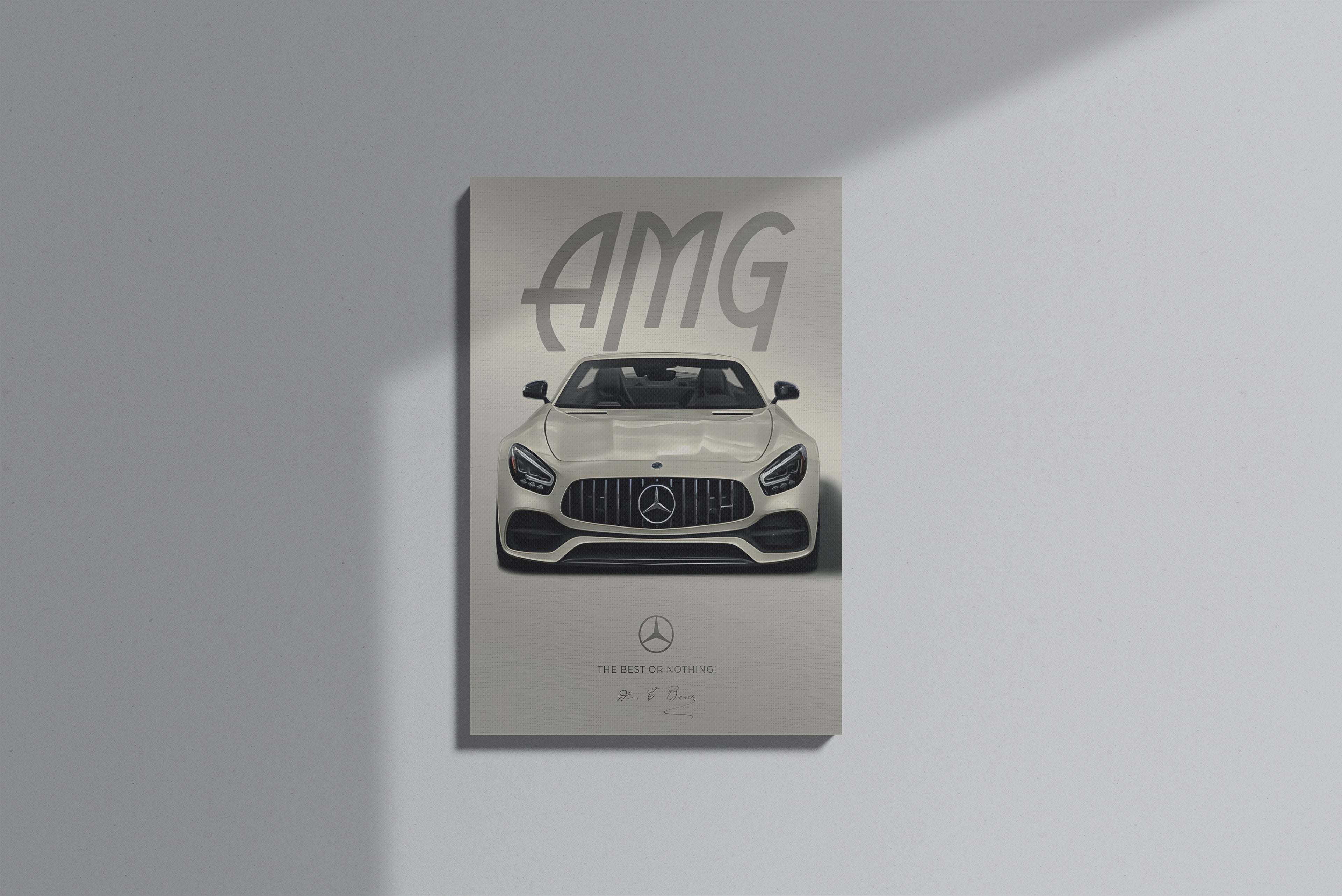 GeekCultcha Mercedes-Benz AMG Premium Canvas Print