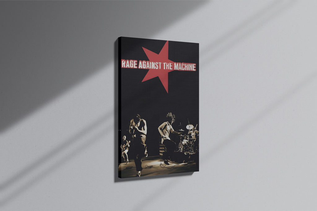 GeekCultcha Rage Against The Machine Concert Themed Premium Canvas Print