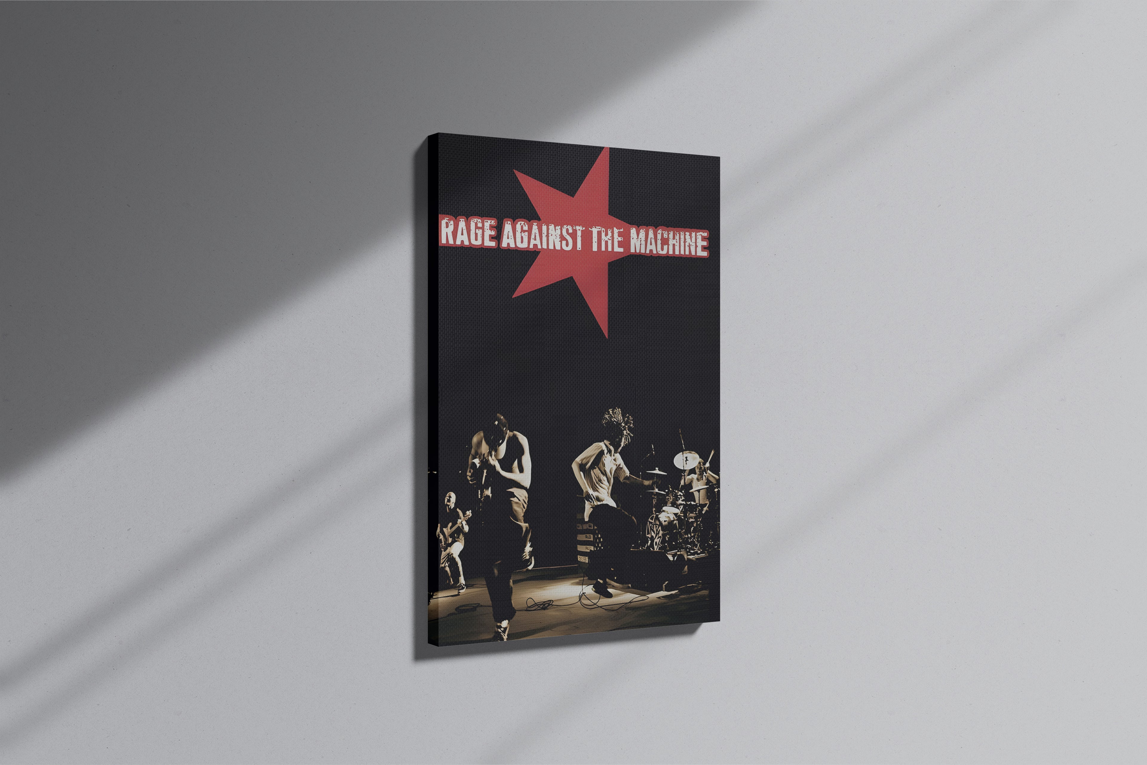 GeekCultcha Rage Against The Machine Concert Themed Premium Canvas Print